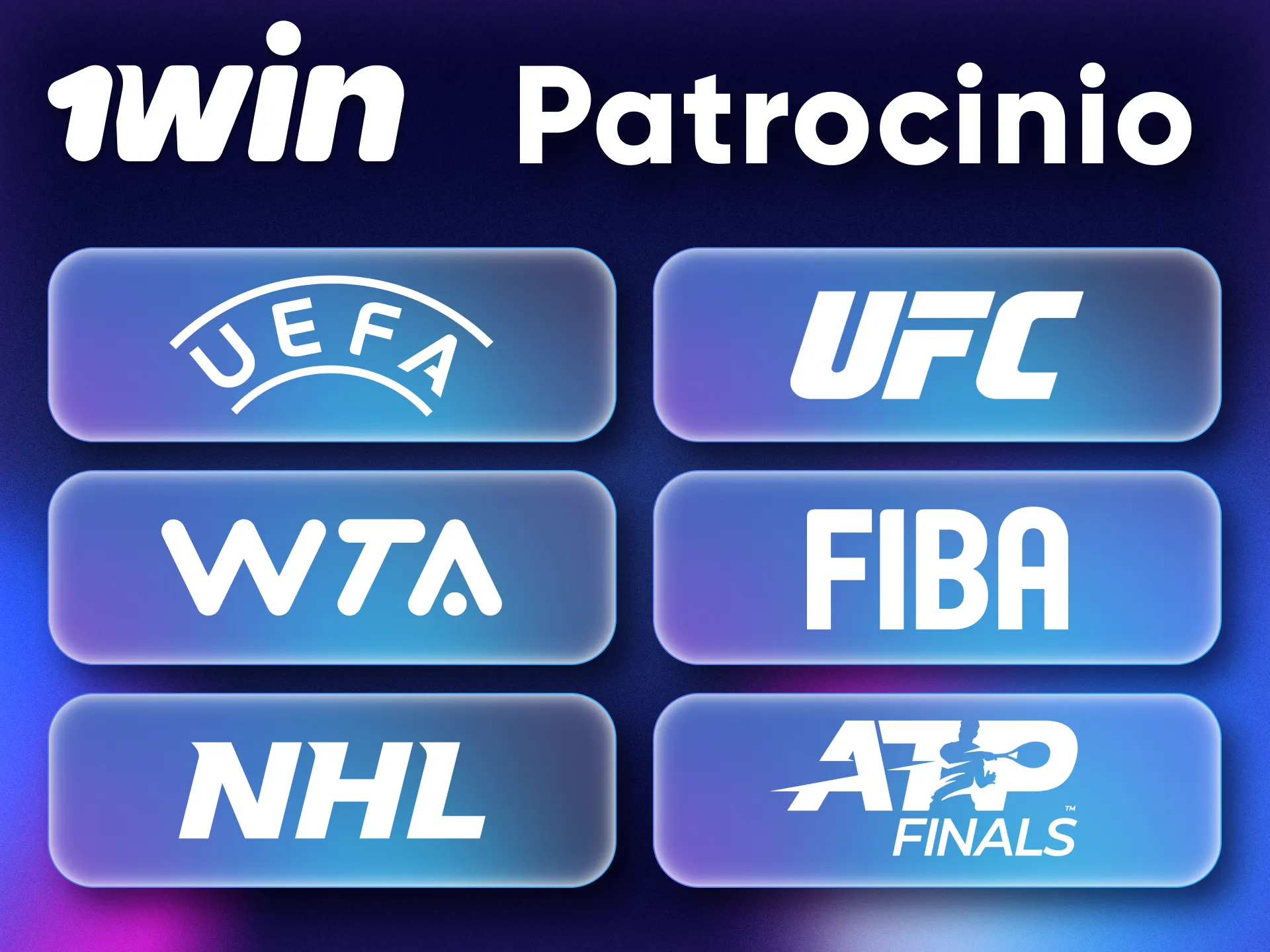 1Win colabora con las mejores organizaciones deportivas y proveedores de juegos de casino.